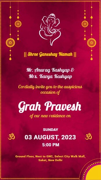 traditional-theme-house-warming-ceremony-invitation-video