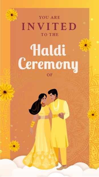 couple-theme-haldi-ceremony-invitation-video
