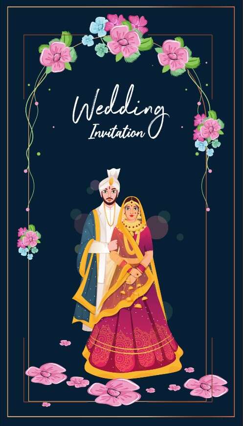 floral-theme-wedding-invitation-video
