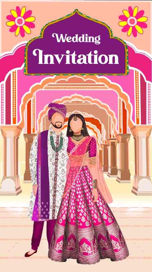 rajasthani-art-premium-wedding-video-invite