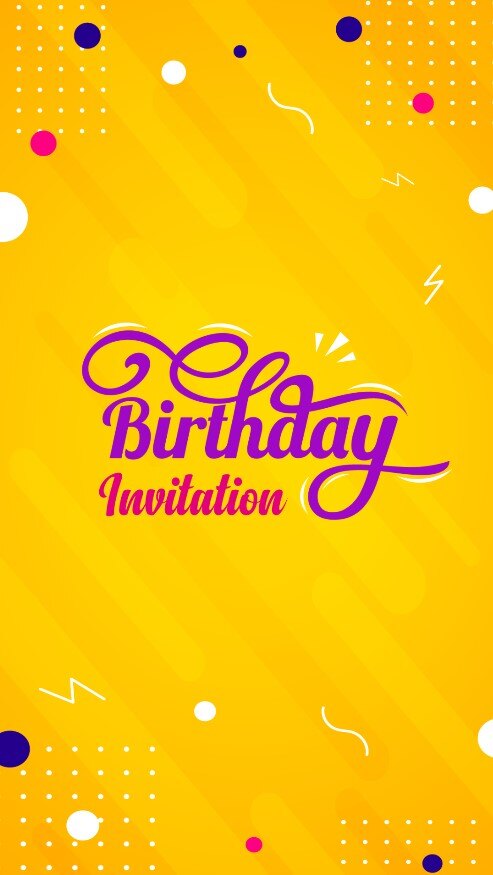 yellow-theme-birthday-invitation-template-video