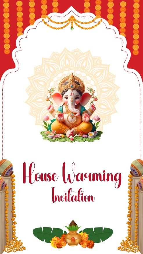 ganesha-theme-house-warming-invitation-video